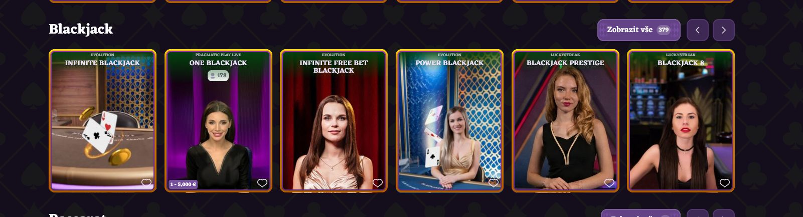 Live blackjack stůl v Happy Jokers Casino